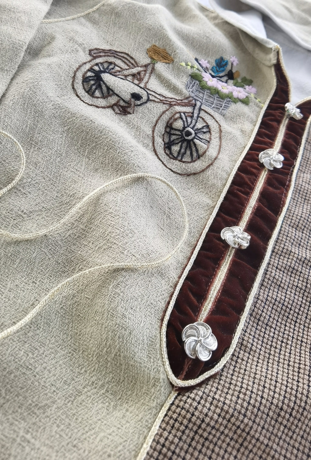 جلابة أطفال بنات مع حقيبة وبلغة هذية